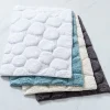 KSP Plush Pebble Anti-Skid Cotton Bathmat 20x32" (Dark Grey)