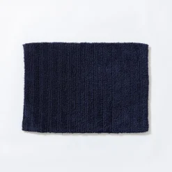 KSP Plush Stripe Cotton Reversible Bathmat 17x24