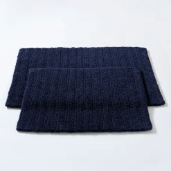 KSP Plush Stripe Cotton Reversible Bathmat 17x24
