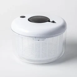 KSP Pop-Spin Salad Spinner (Black/White)