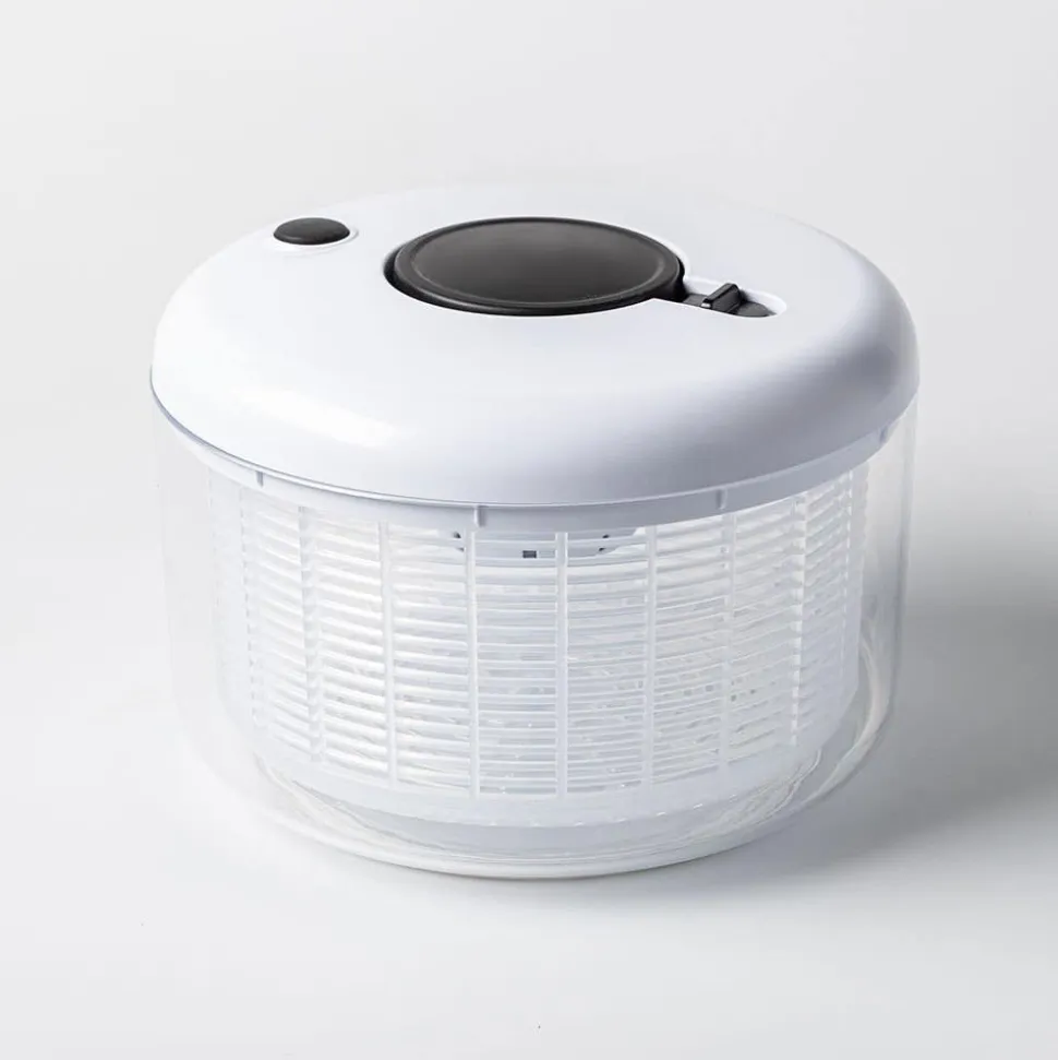 KSP Pop-Spin Salad Spinner (Black/White)