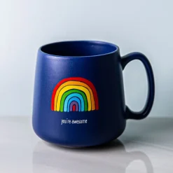 KSP Porcelain Hug Mug 'Rainbow' 20oz.