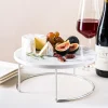 KSP Porcelain Marble Server Small 24cm dia. x 9.5cm h (Silver)