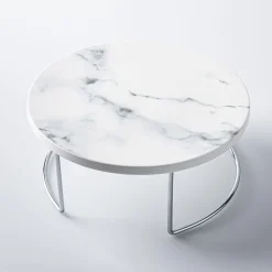 KSP Porcelain Marble Server Small 24cm dia. x 9.5cm h (Silver)