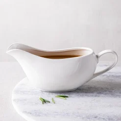 KSP Pour Porcelain Gravy Boat (White)