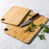 KSP Prep Bamboo Cutting Board - Set of 2 (Natural/Grey)