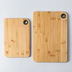 KSP Prep Bamboo Cutting Board - Set of 2 (Natural/Grey)