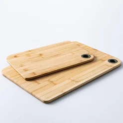 KSP Prep Bamboo Cutting Board - Set of 2 (Natural/Grey)