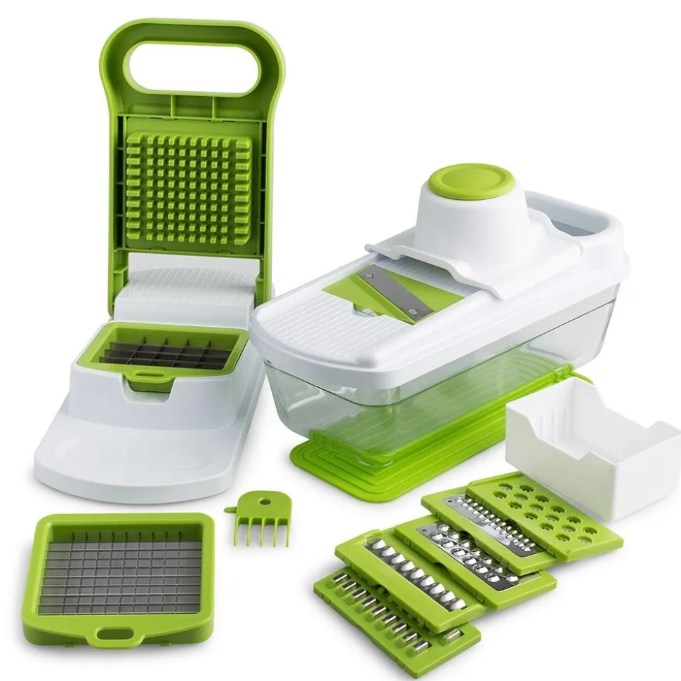 KSP Pro Chef 'All-In-1' Mandoline-Chopper S/10 (Green)
