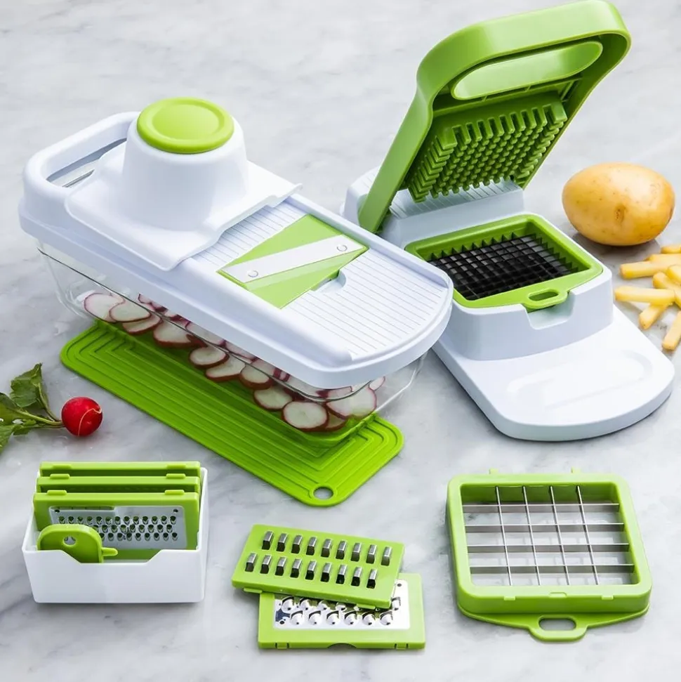 KSP Pro Chef 'All-In-1' Mandoline-Chopper S/10 (Green)