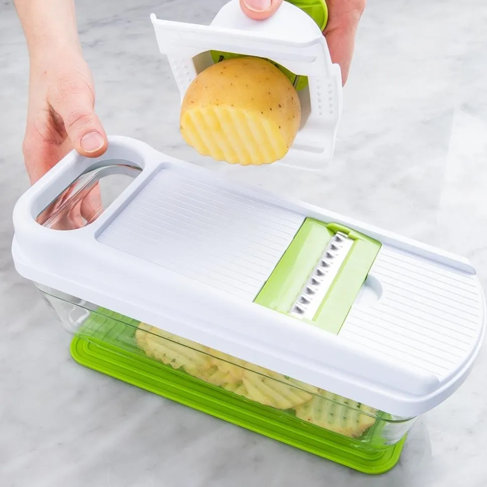 KSP Pro Chef 'All-In-1' Mandoline-Chopper S/10 (Green)