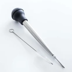 KSP Pro Chef Turkey Baster with Cleaning Brush (Stainless Steel)