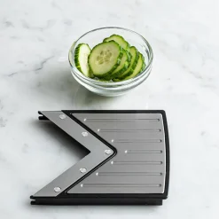 KSP Pro Slice 'V Shaped' Mandoline Slicer - Set of 6 (St/St - Black)