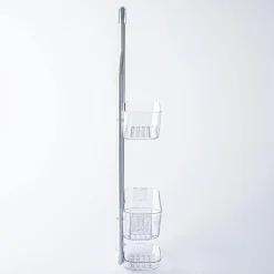 KSP Purestor 3-Tier Shower Caddy (Clear/Aluminum)