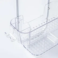KSP Purestor 3-Tier Shower Caddy (Clear/Aluminum)
