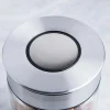 KSP Push Lock 1L 'Round' Glass and Steel Canister
