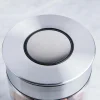 KSP Push Lock 400ml 'Round' Glass and Steel Canister