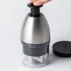 KSP Quick Chop Rotating Food Chopper (St/St - Clear/Black)