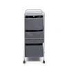 KSP Rollstor '3-Drawer' Fabric Storage Cart (Dark Grey) 55x35.5x89 cm