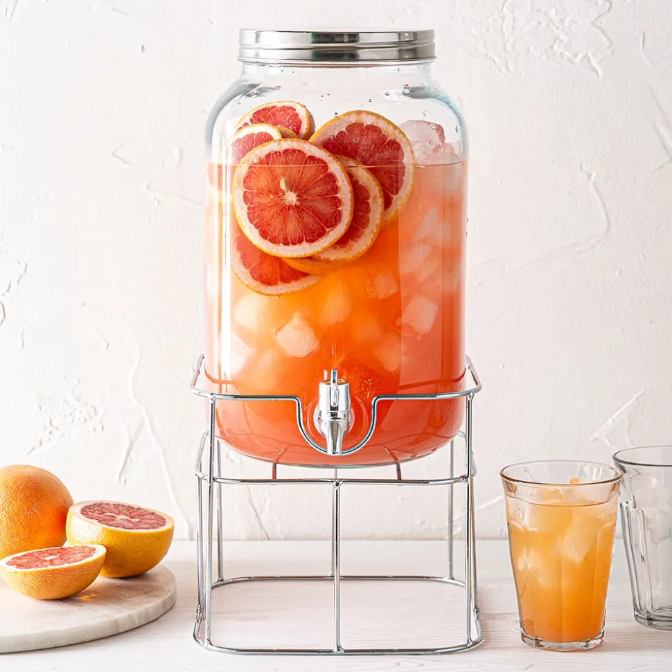 KSP Rosedale Beverage Dispenser with Stand (Clear/Chrome)