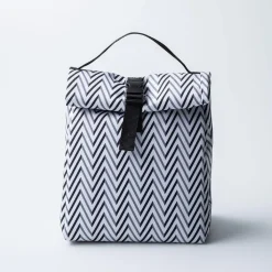 KSP Sack 'Zig Zag' Insulated Lunch Bag (Black/White)