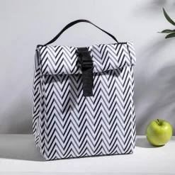 KSP Sack 'Zig Zag' Insulated Lunch Bag (Black/White)
