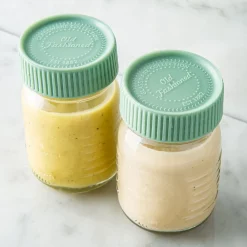 KSP Salad To-Go Glass Salad Dressing Jar - Set of 2