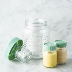 KSP Salad To-Go Glass Salad Dressing Jar - Set of 2
