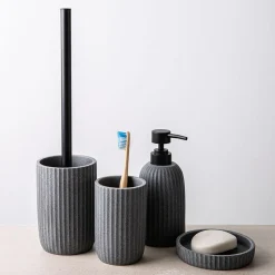 KSP Sandstone Resin Toilet Brush (Grey)