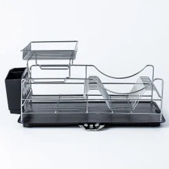KSP Scoop 2-Tier Dish Rack - Black