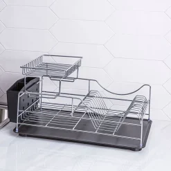 KSP Scoop 2-Tier Dish Rack - Black