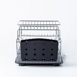 KSP Scoop 2-Tier Dish Rack - Black