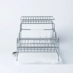 KSP Scoop 2-Tier Dish Rack - White