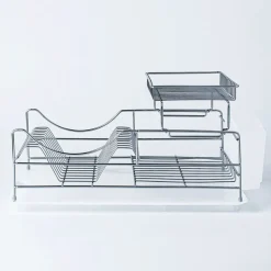KSP Scoop 2-Tier Dish Rack - White