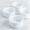 KSP Sensa Porcelain Ramekin Textured - Set of 4 (White)