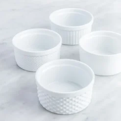 KSP Sensa Porcelain Ramekin Textured - Set of 4 (White)