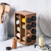 KSP Sienna Revolving Spice Rack - Set of 16 (Acacia)