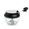 KSP Simple Pull Mini Vegetable Chopper (Black/Stainless Steel)