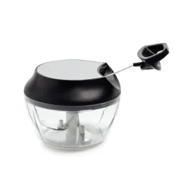 KSP Simple Pull Mini Vegetable Chopper (Black/Stainless Steel)
