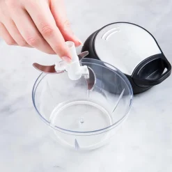 KSP Simple Pull Mini Vegetable Chopper (Black/Stainless Steel)