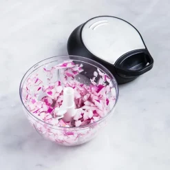 KSP Simple Pull Mini Vegetable Chopper (Black/Stainless Steel)