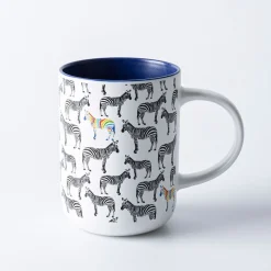 KSP Simply 'Rainbow Zebra' Porcelain Mug 16oz.