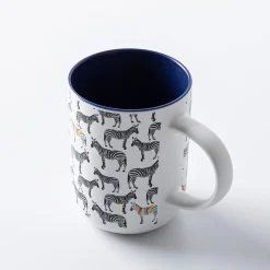 KSP Simply 'Rainbow Zebra' Porcelain Mug 16oz.