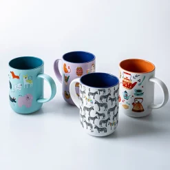 KSP Simply 'Rainbow Zebra' Porcelain Mug 16oz.