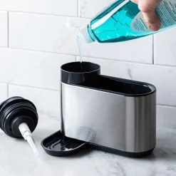 KSP Sinkhub Sink Caddy with Soap Pump (St/St - Black)