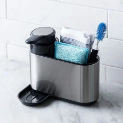 KSP Sinkhub Sink Caddy with Soap Pump (St/St - Black)