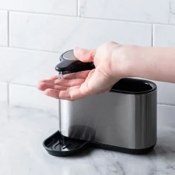 KSP Sinkhub Sink Caddy with Soap Pump (St/St - Black)