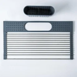 KSP SINKSMART Roll-Up Dish Drying Rack W/Utensil Caddy (Small)