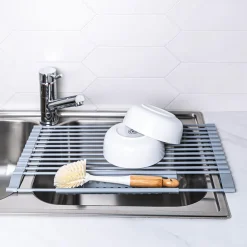 KSP SINKSMART Roll-Up Silicone Dish Drying Rack (Large)