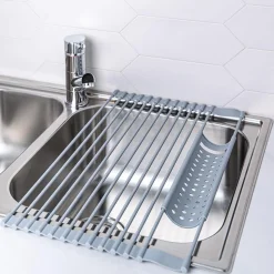 KSP SINKSMART Roll-Up Silicone Dish Drying Rack (Large)